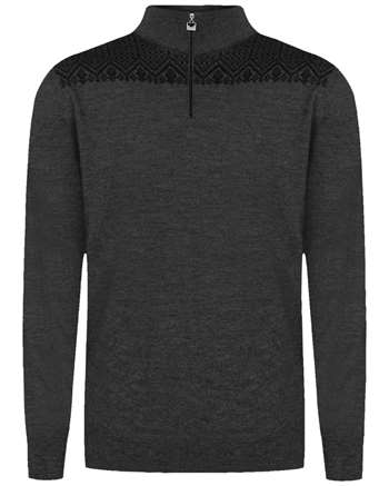 Dale of Norway Eirik Men\'s Sweater - Dark Grey Melange/Black